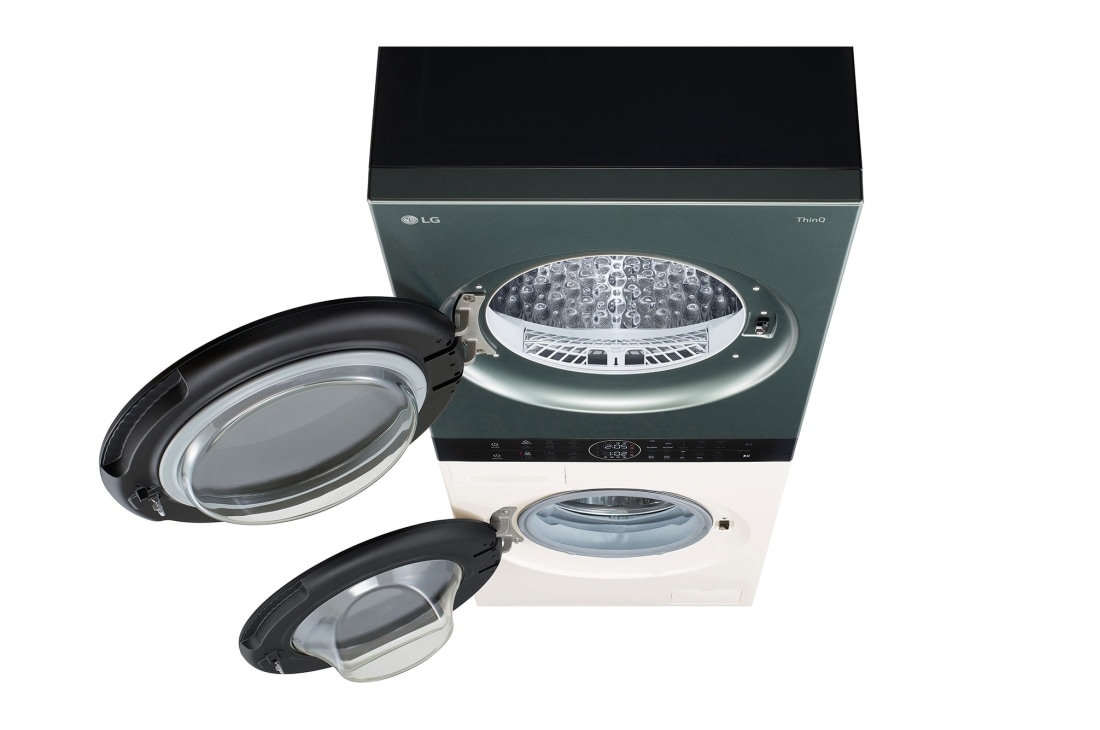 LG WashTower™, 12/10 kg, max. 1400 obrtaja/min., Steam™, TurboWash™360, kondenzator sa automatskim čišćenjem, ThinQ™ WiFi funkcija, WT1210EGF, WT1210EGF, thumbnail 9