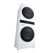 LG WashTower™, 12/10 kg, max. 1400 obrtaja/min., Steam™, TurboWash™360, kondenzator sa automatskim čišćenjem, ThinQ™ WiFi funkcija, left perspective view, WT1210WWF, thumbnail 12