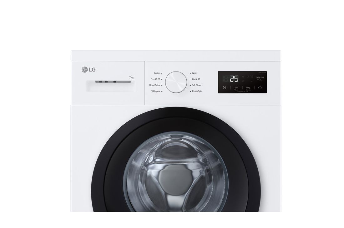 LG 7 kg, 1400 obrtaja/min., Mašina za pranje veša, Pogled na bubanj, F4A10S7NWK, thumbnail 3