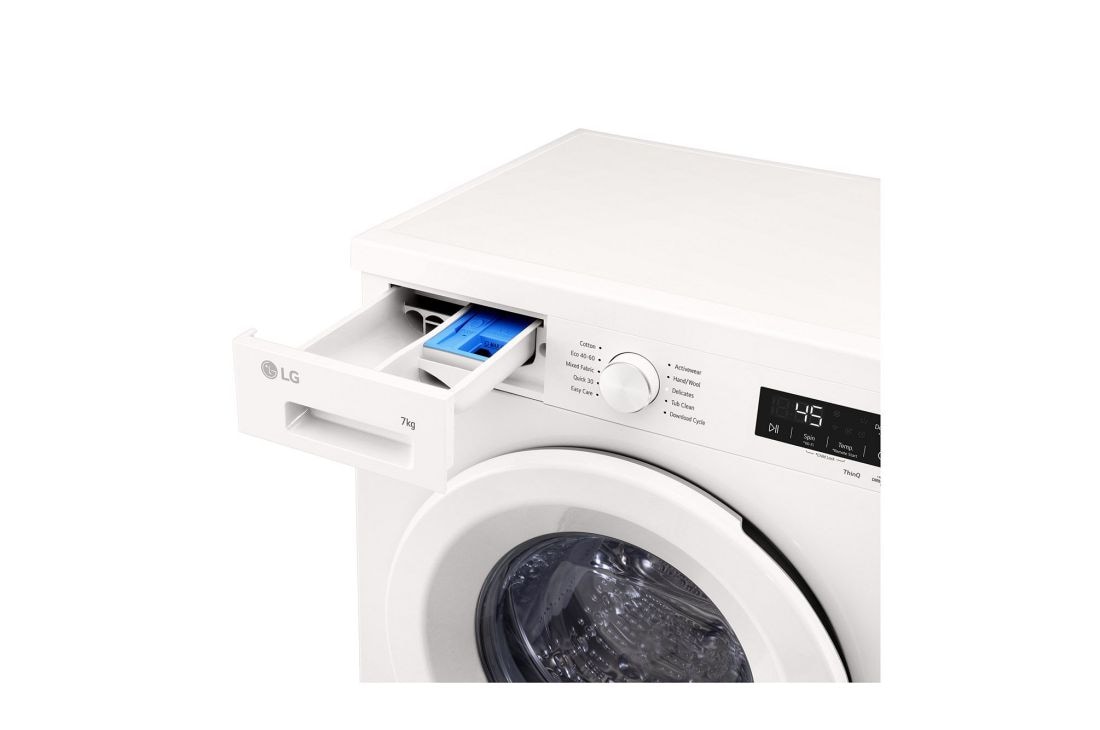 LG 7 kg, max. 1200 obrtaja/min., Mašina za pranje veša sa parom, Pogled otvora za deterdžent, F2X10S7NWH, thumbnail 6