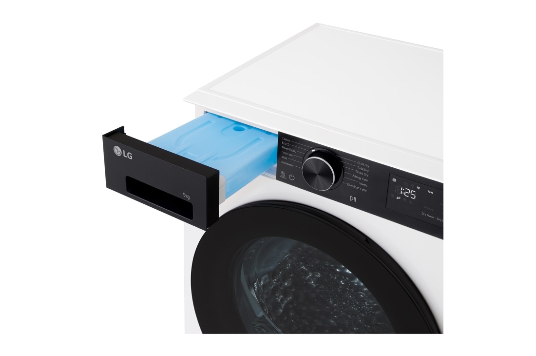 LG 9 kg, Eco Hybrid™ DUAL inverter toplotna pumpa za sušenje, kondenzator sa automatskim čišćenjem, ThinQ™ WiFi funkcija, Prikaz display-a, RHX5009THB, thumbnail 5
