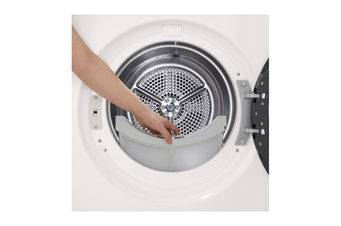 LG 9 kg, Eco Hybrid™ DUAL inverter toplotna pumpa za sušenje, kondenzator sa automatskim čišćenjem, ThinQ™ WiFi funkcija, Prikaz display-a, RHX5009THB, thumbnail 15