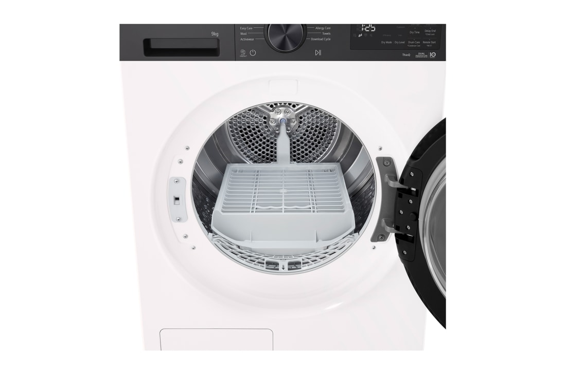 LG 9 kg, Eco Hybrid™ DUAL inverter toplotna pumpa za sušenje, kondenzator sa automatskim čišćenjem, ThinQ™ WiFi funkcija, Prikaz display-a, RHX5009THB, thumbnail 17