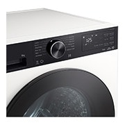 LG 9 kg, Eco Hybrid™ DUAL inverter toplotna pumpa za sušenje, kondenzator sa automatskim čišćenjem, ThinQ™ WiFi funkcija, Pogled odozgo spreda, RHX5009THB, thumbnail 4