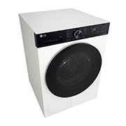 LG 9 kg, Eco Hybrid™ DUAL inverter toplotna pumpa za sušenje, kondenzator sa automatskim čišćenjem, ThinQ™ WiFi funkcija, Pogled odozgo u perspektivi sa otvorenim otvorom za deterdžent, RHX5009THB, thumbnail 9