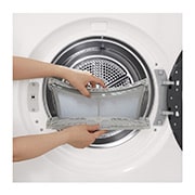 LG 9 kg, Eco Hybrid™ DUAL inverter toplotna pumpa za sušenje, kondenzator sa automatskim čišćenjem, ThinQ™ WiFi funkcija, Prikaz display-a, RHX5009THB, thumbnail 16