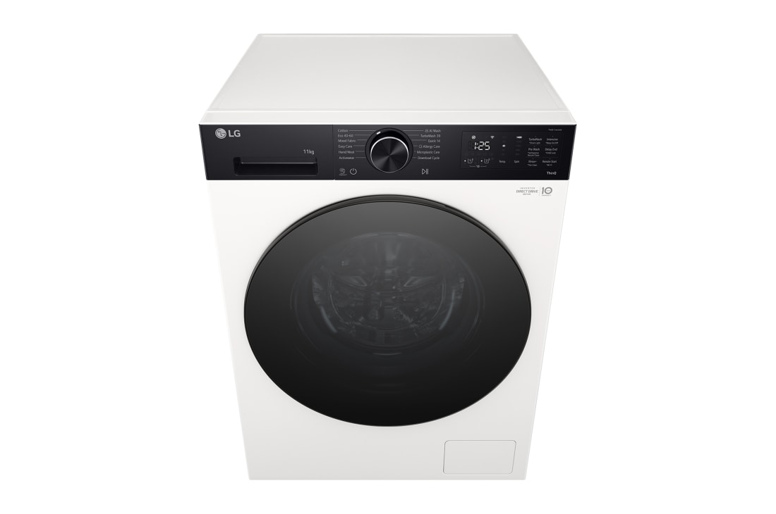 LG 11 kg, max. 1400 obrtaja/min., Mašina za pranje veša sa parom, AI DD™ tehnologija, TurboWash™360, WiFi Funkcija, Pogled na bubanj, F4X5511THB, thumbnail 3