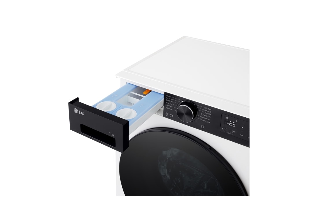 LG 11 kg, max. 1400 obrtaja/min., Mašina za pranje veša sa parom, AI DD™ tehnologija, TurboWash™360, WiFi Funkcija, Prikaz display-a, F4X5511THB, thumbnail 5