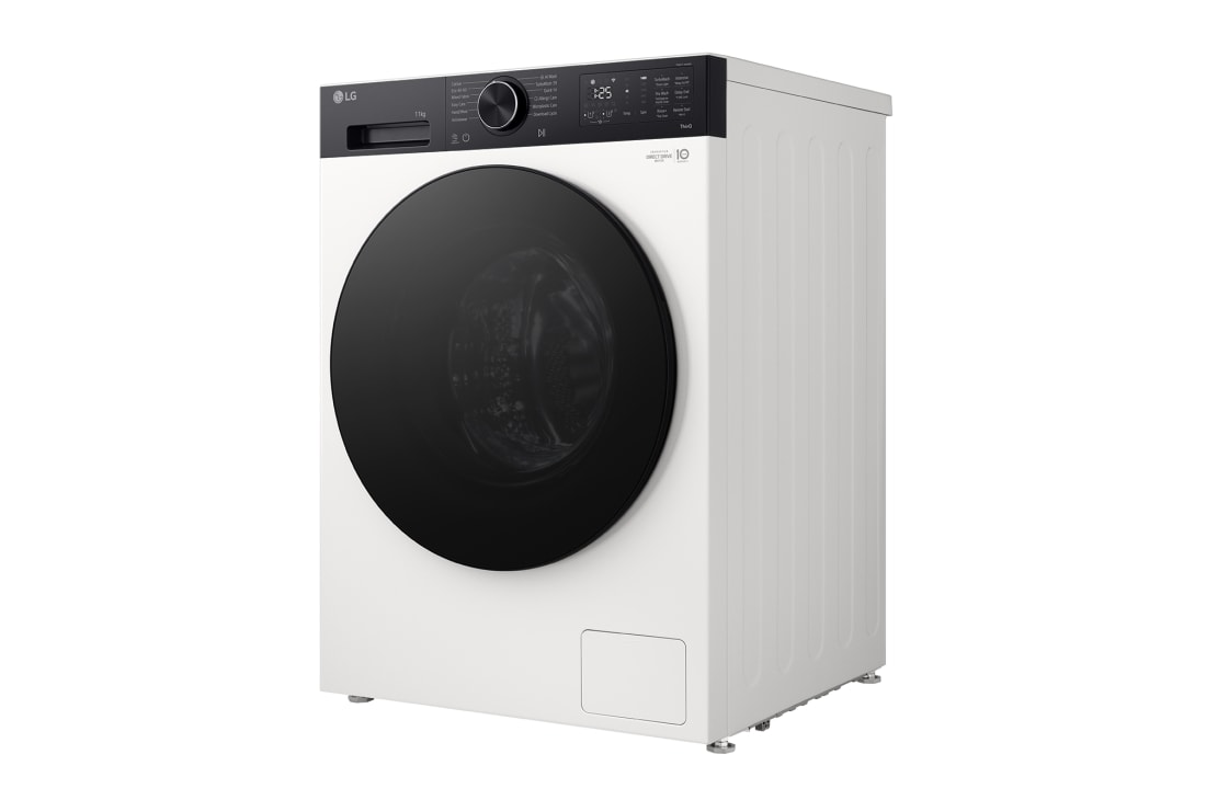 LG 11 kg, max. 1400 obrtaja/min., Mašina za pranje veša sa parom, AI DD™ tehnologija, TurboWash™360, WiFi Funkcija, Pogled sa leve strane, F4X5511THB, thumbnail 10