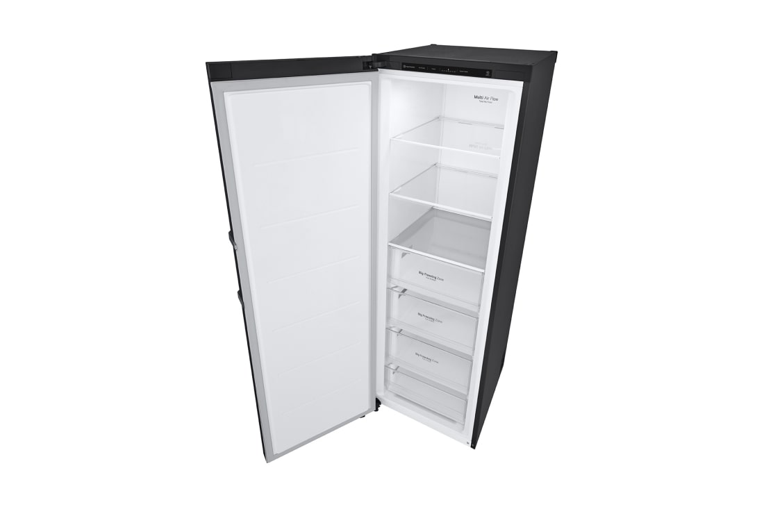 LG Zamrzivač sa jednim vratima, kapacitet 324L, Prednja gornja vrata otvorena bez pogledom na hranu, GFT41MCGSF, thumbnail 11