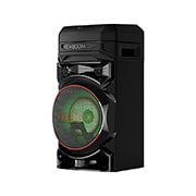 LG XBOOM RNC5, prikaz sleva pod uglom od 30 stepeni sa zelenim osvetljenjem, RNC5, thumbnail 3