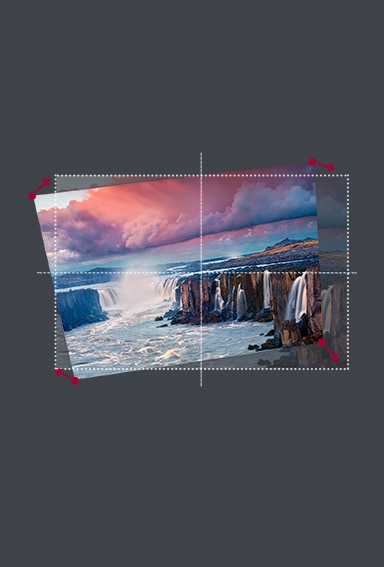 Podešavanje ravni slike u 4 ugla