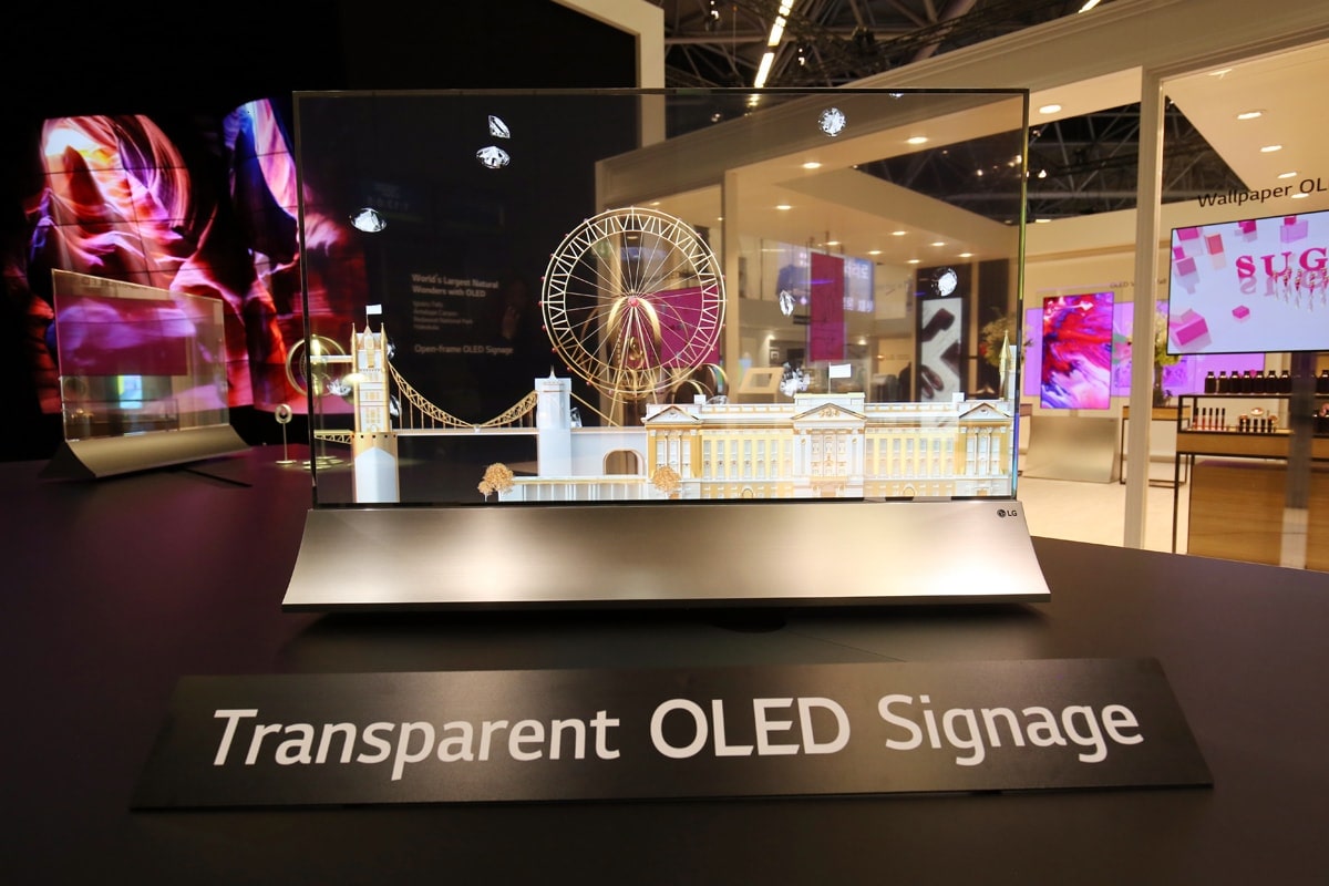 Transparent OLED Signage