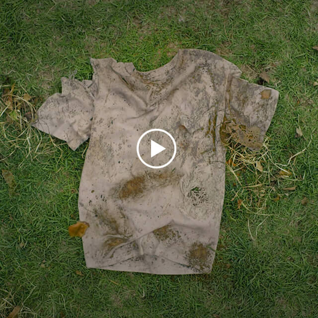 Thumbnail image of the video that dirty and deformed t-shirt is on the ground.