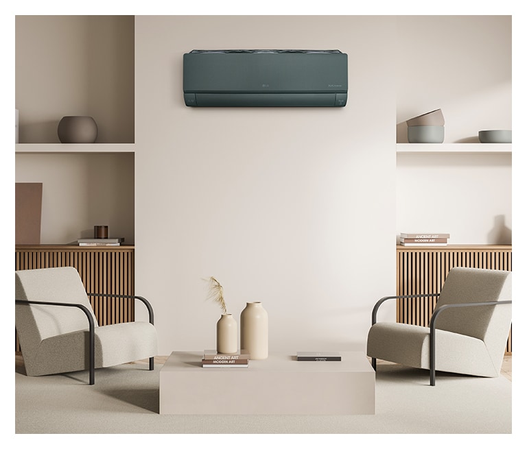 Изображение коллекции LG ARTCOOL темно-зеленого цвета