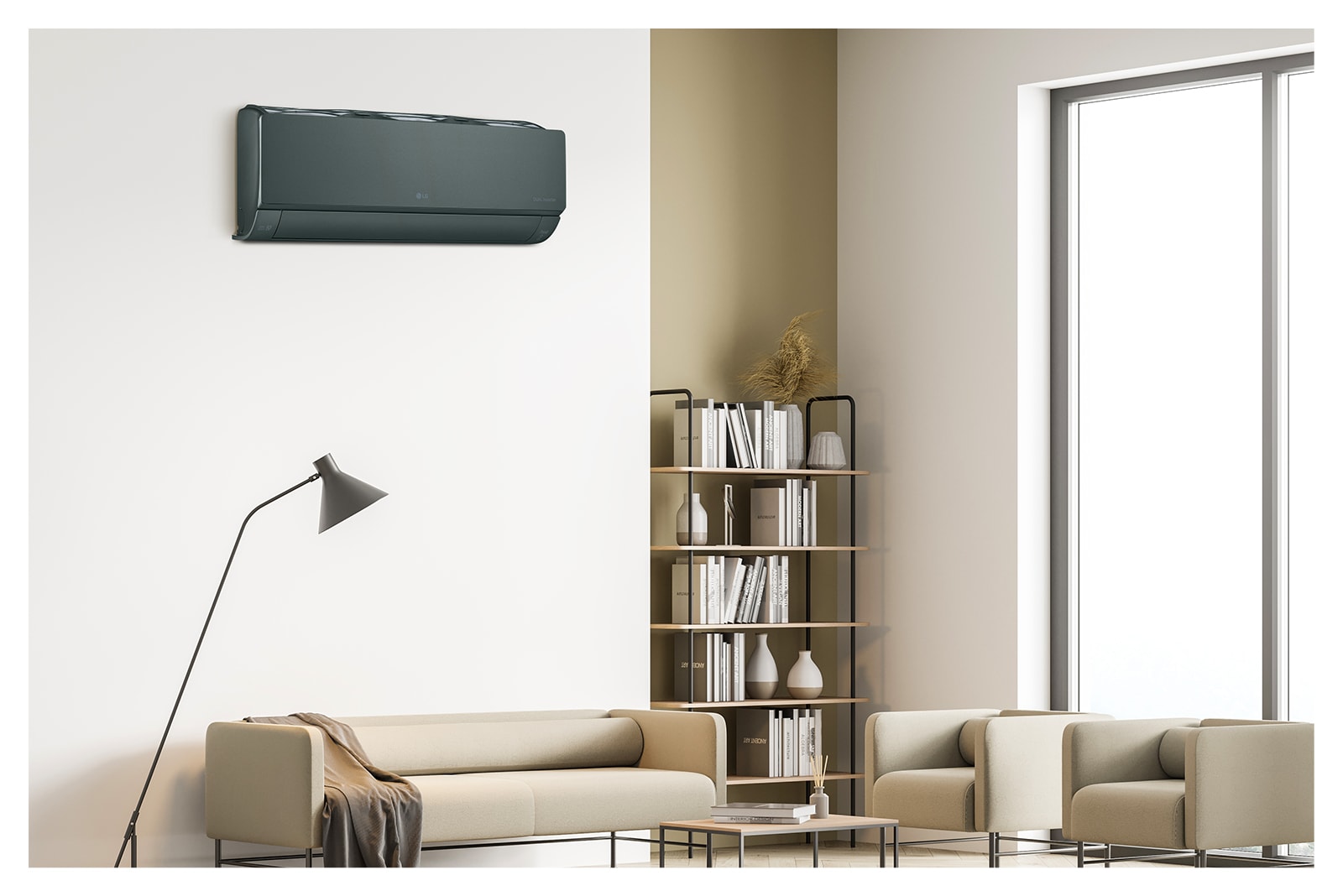 Изображение коллекции LG ARTCOOL темно-зеленого цвета