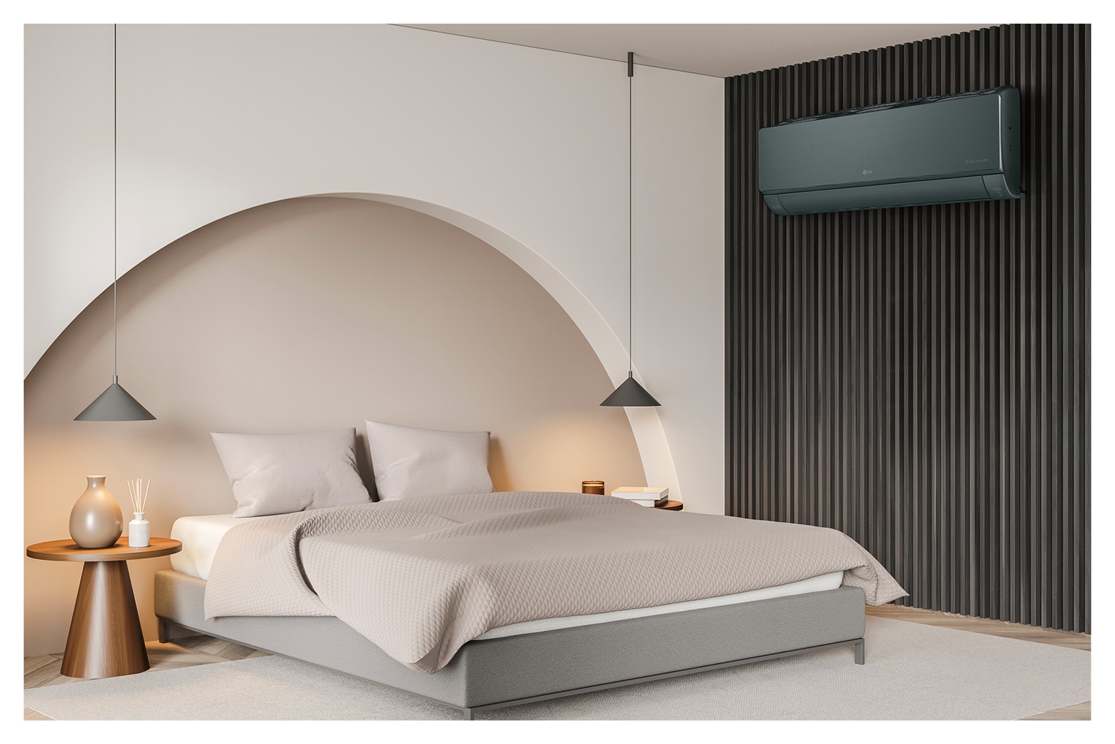 Изображение коллекции LG ARTCOOL темно-зеленого цвета