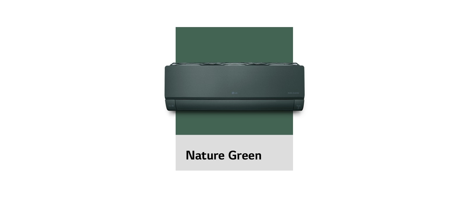 Изображение коллекции LG ARTCOOL Objet естественного зеленого цвета.