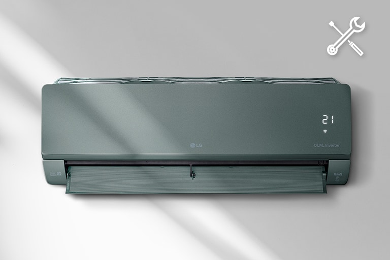 На этом изображении показана передняя панель кондиционера.