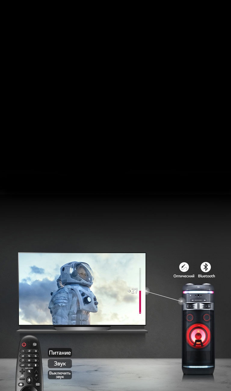 LG XBOOM OK85 Синхронизация звука с ТВ