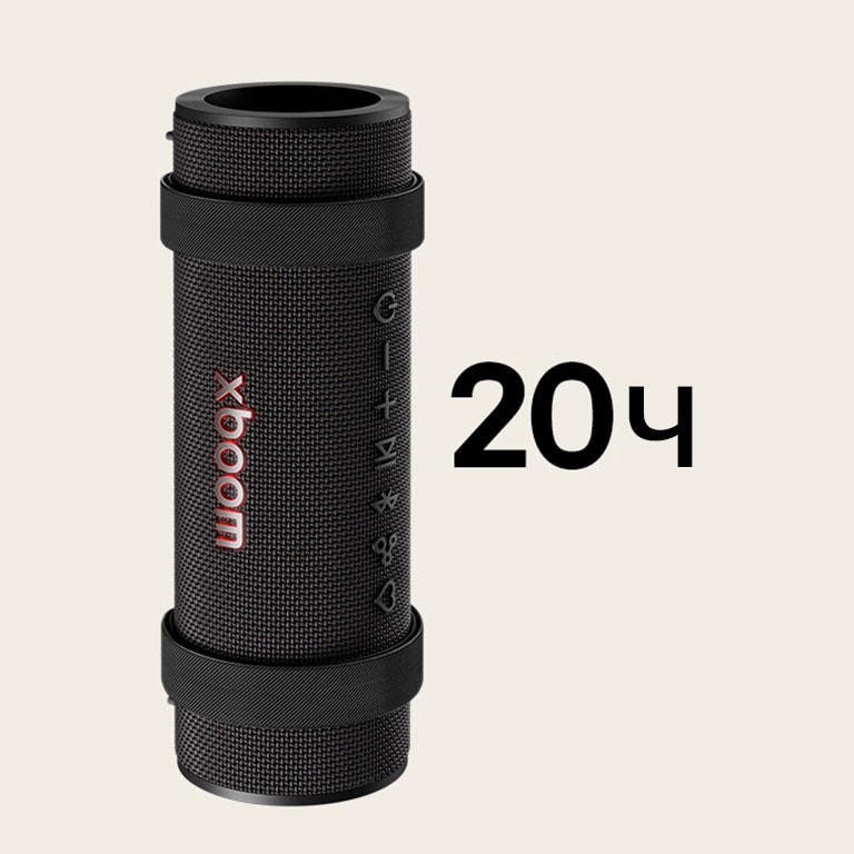 LG xboom Grab показан вертикально.