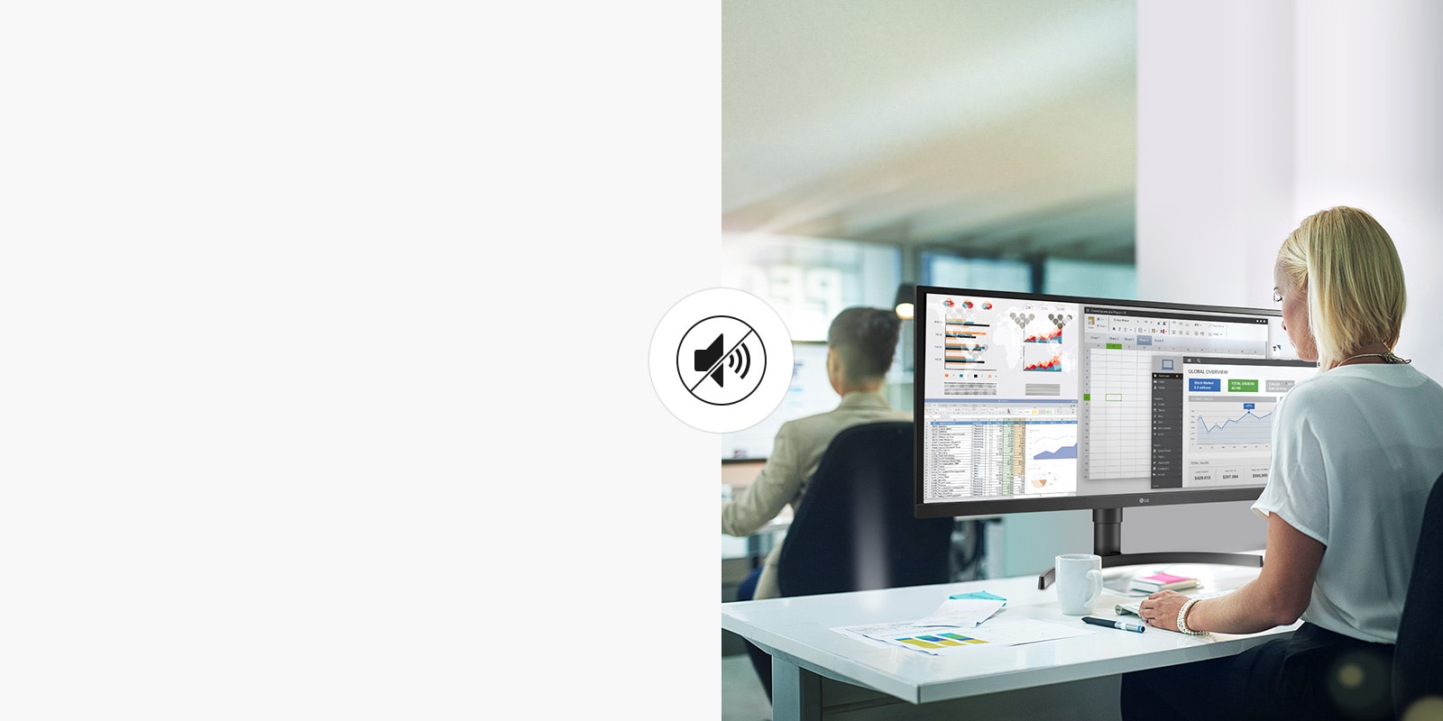 Безвентиляторная конструкция LG 34CN650W