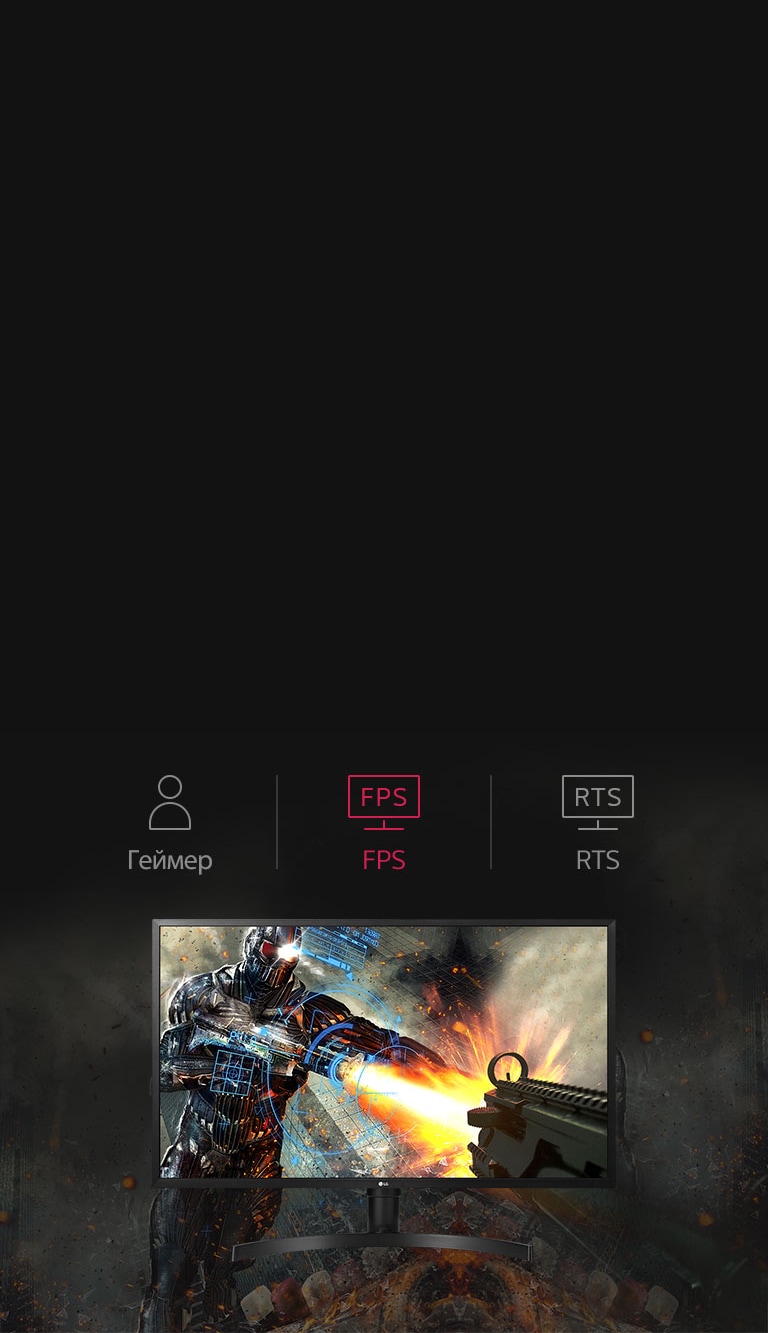 LG 32UK550 Режимы, настраиваемые для любой игры