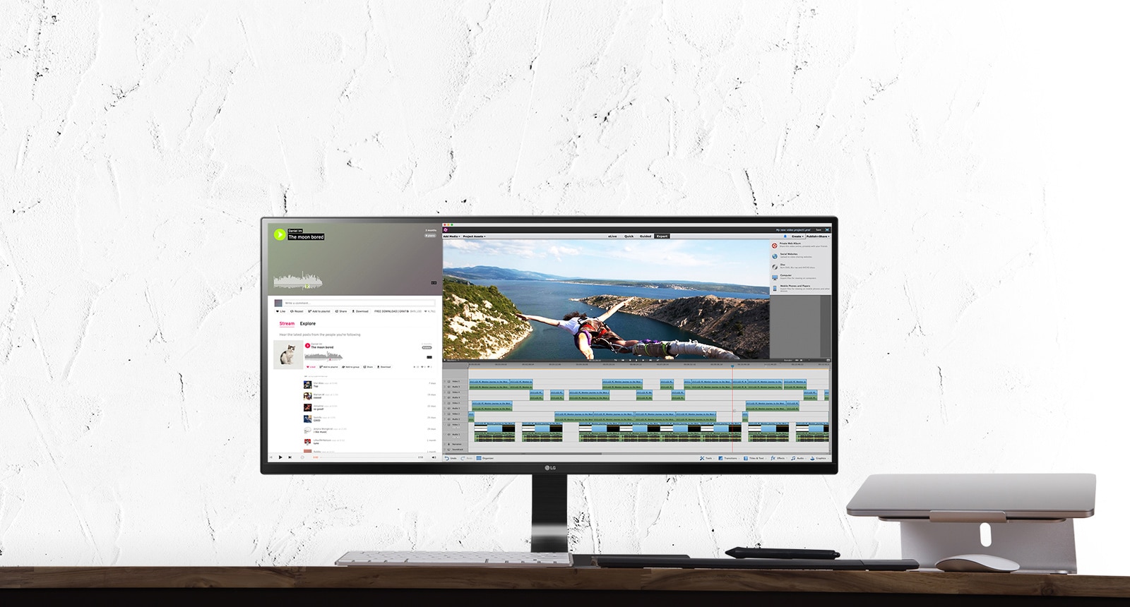 LG 21:9 изогнутый UltraWide монитор