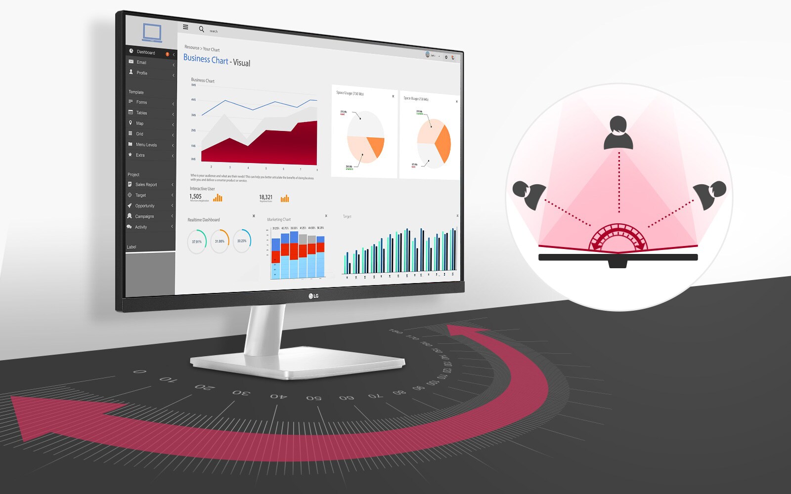 Более четкое и последовательное отображение истинных цветов под широким углом до 178 градусов на IPS Full HD Display