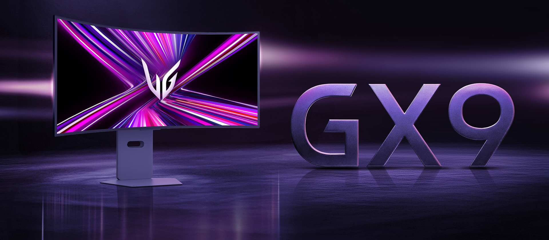 Вид спереди игрового монитора UltraGear™ OLED 34GX900A.	