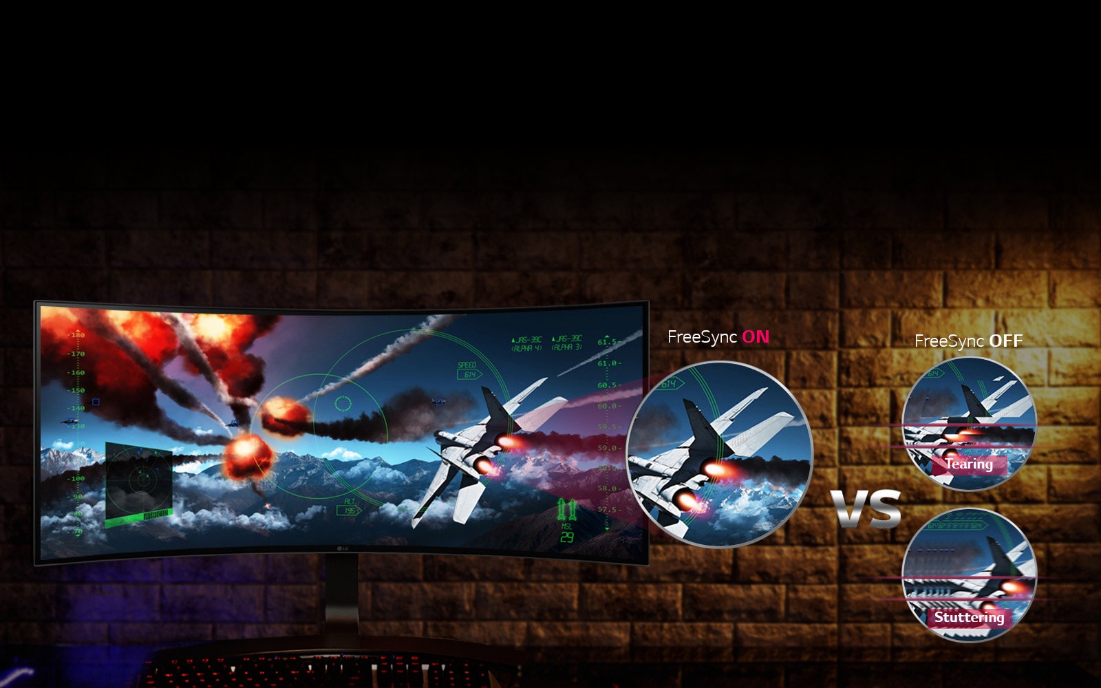 Объединение технологий FreeSync и UltraWide™ формата 21:91