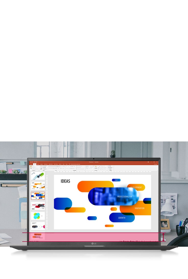 16:10 Большой экран, позволяющий видеть больше данных для работы в Powerpoint