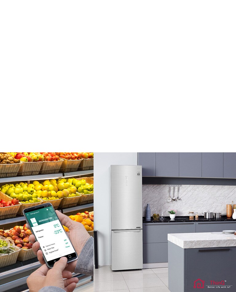 Холодильник LG GC-B509SLCL с технологией DoorCooling | LG RU