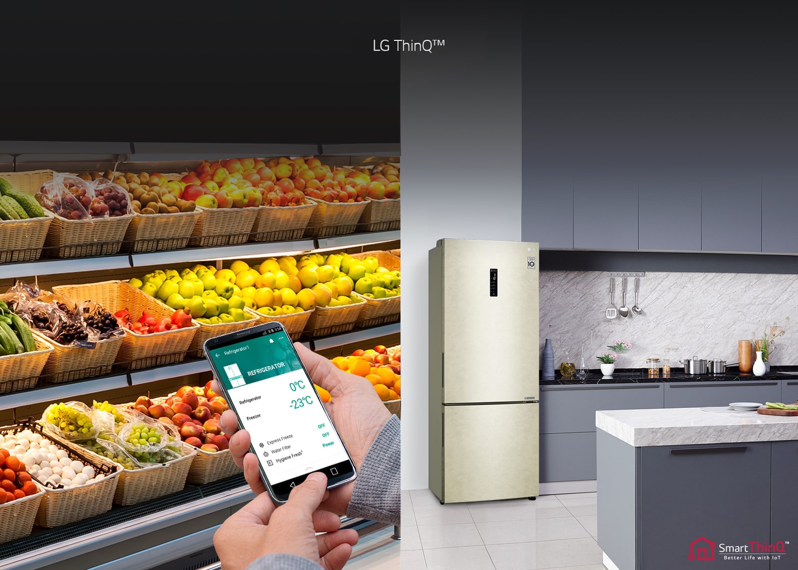 LG GC-B569PECZ Умный контроль холодильника