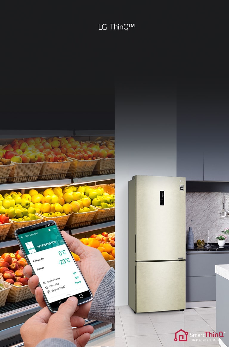 LG GC-B569PECZ Умный контроль холодильника