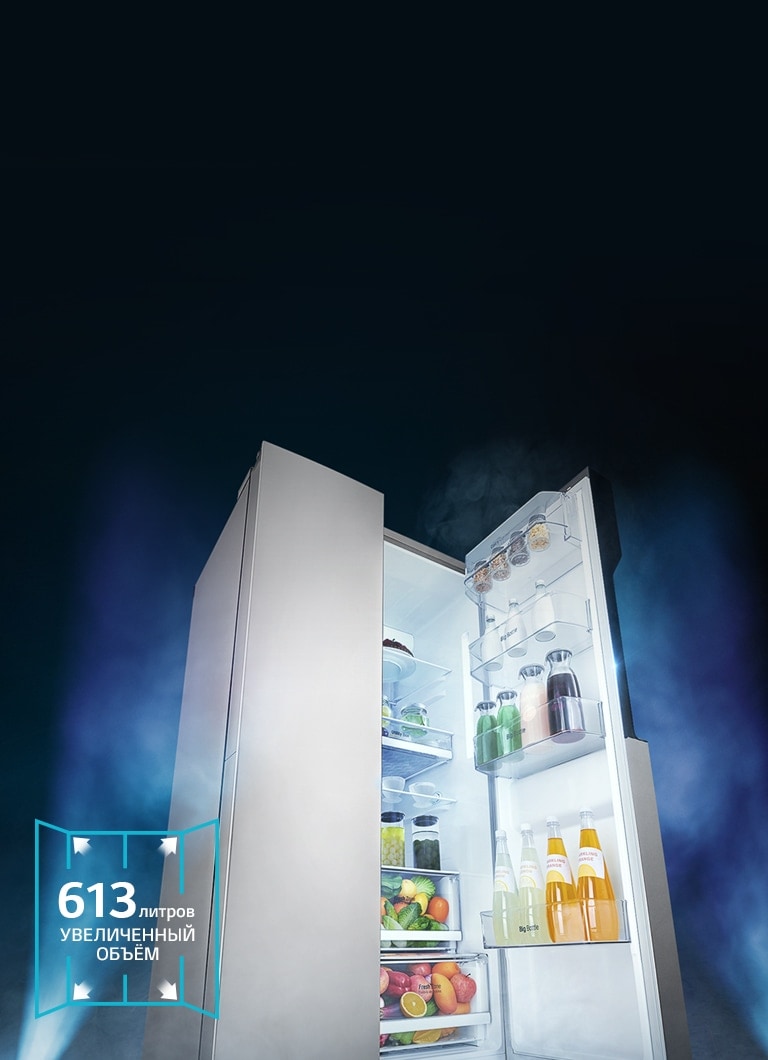 Более легкий доступ к отсеку объемом 613 литров2