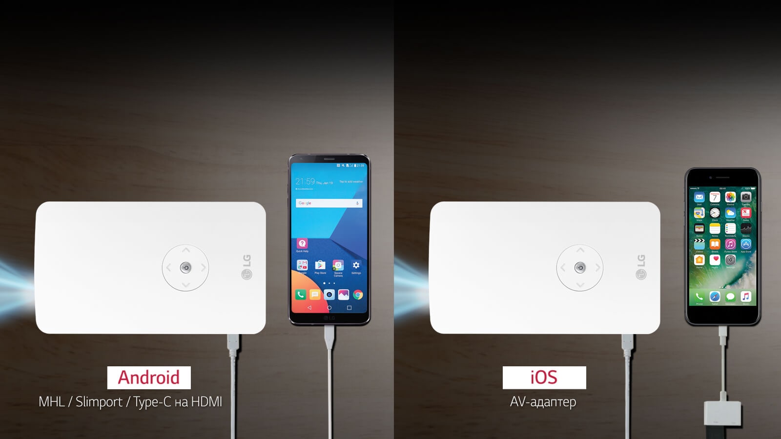 Зеркальное отражение контента