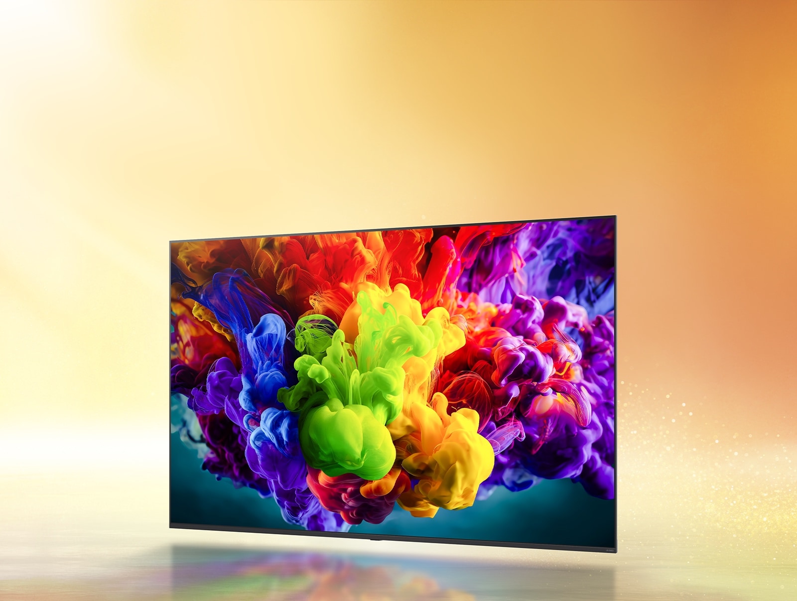 LG QNED evo AI QNED90 Mini LED с продвинутой динамической цветопередачей QNED наполняет экран яркими текучими всплесками разноцветного движения, напоминающего краски, с плавными переходами и широким цветовым диапазоном, превосходящим показатели типичных дисплеев Quantum Dot.