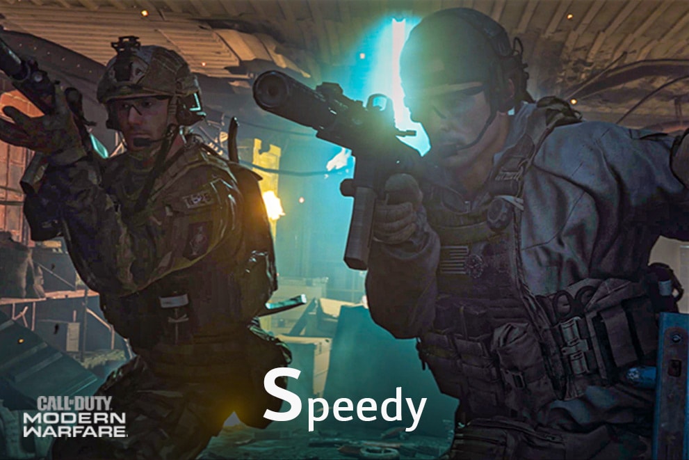 Сцена из игры Call of Duty с надписью «Быстрый»