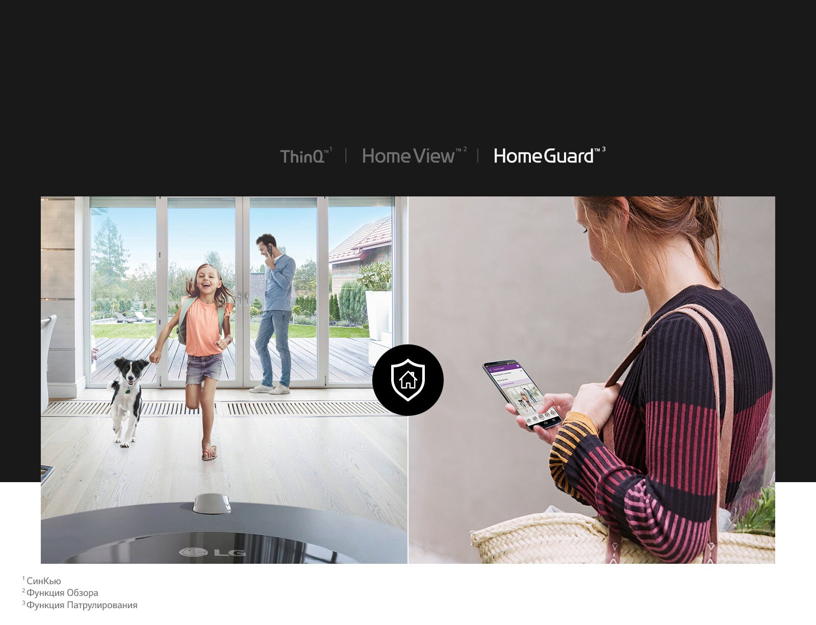 LG R9 HomeGuard Удаленный контроль и управление