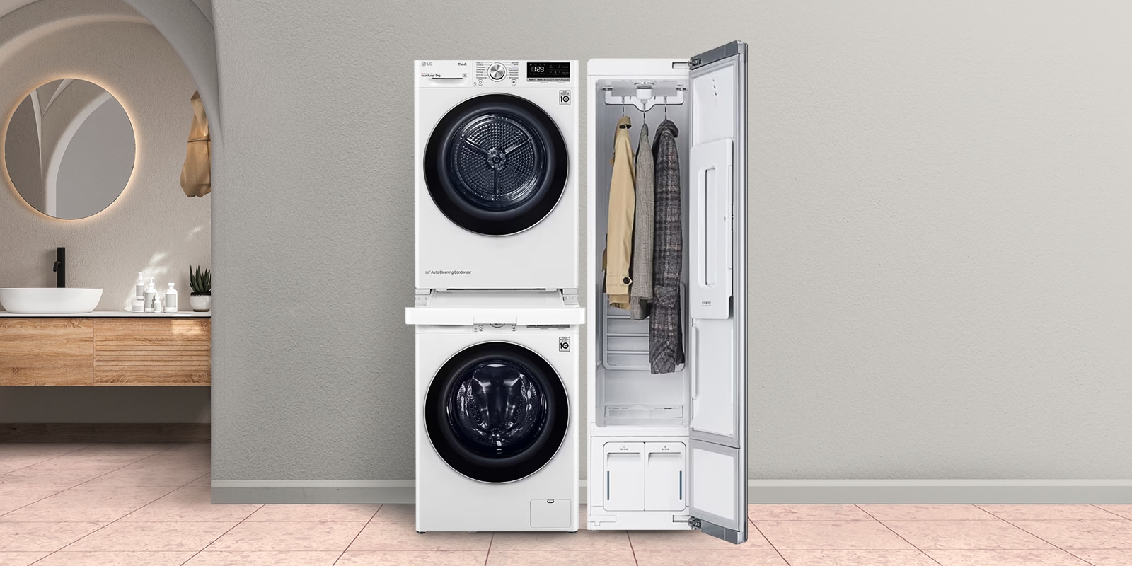 Комплект для монтажа сушильной машины DK1W - купить | LG RU