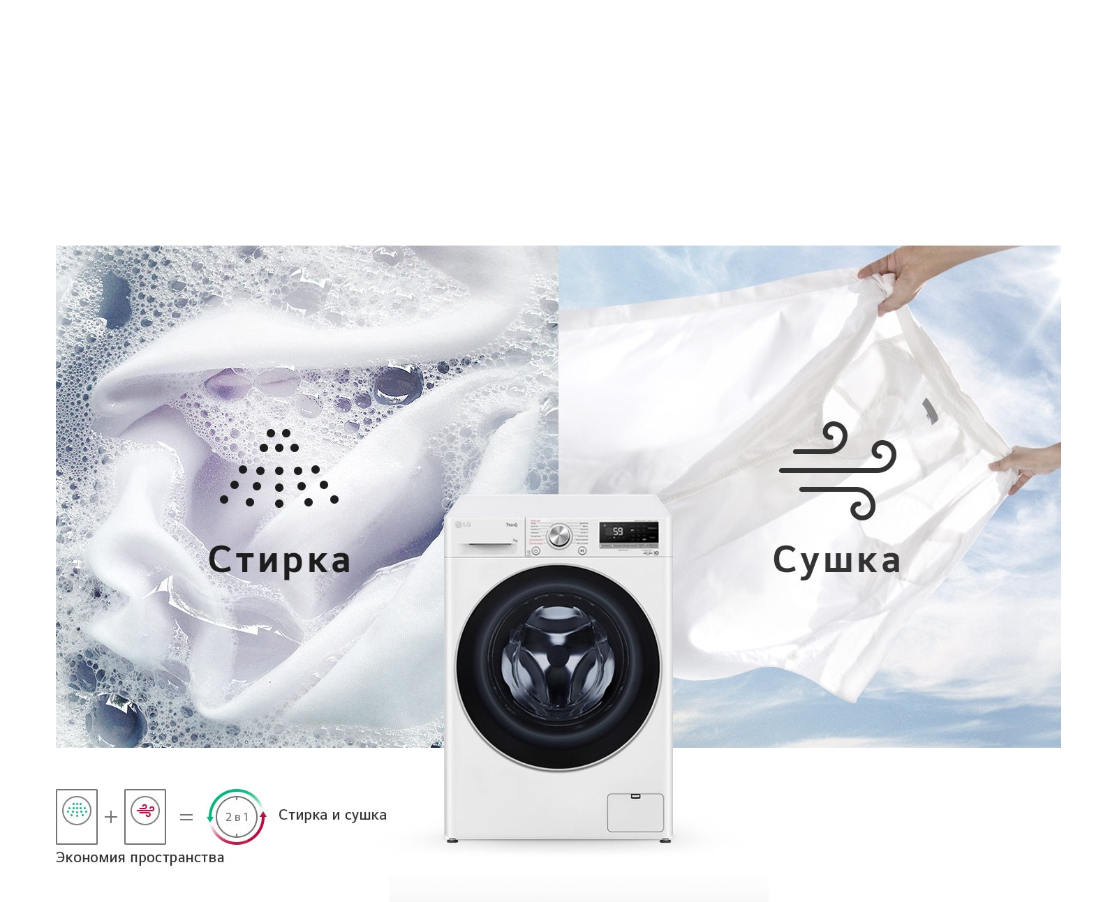 Стирка и сушка в одном корпусе
