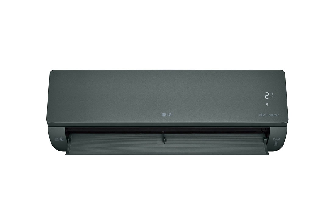 LG Кондиционер LG Artcool Objet Green AG09BK | Инверторный | до 25 м², вид в перспективе с открытой передней частью, AG09BK, thumbnail 8