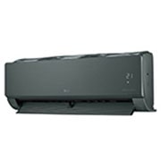 LG Кондиционер LG Artcool Objet Green AG12BK | Инверторный | до 35 м², вид с правой стороны с открытой передней частью, AG12BK, thumbnail 4
