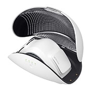 LG Футляр для хранения и зарядки индивидуального очистителя LG Puricare™, Открытый вид с правой стороны кейса с носимым очистителем воздуха, PWKAUW01, thumbnail 8