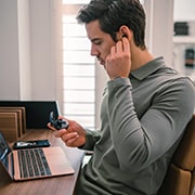 LG Беспроводные наушники LG HBS-FN4 | чёрные, HBS-FN4, thumbnail 15