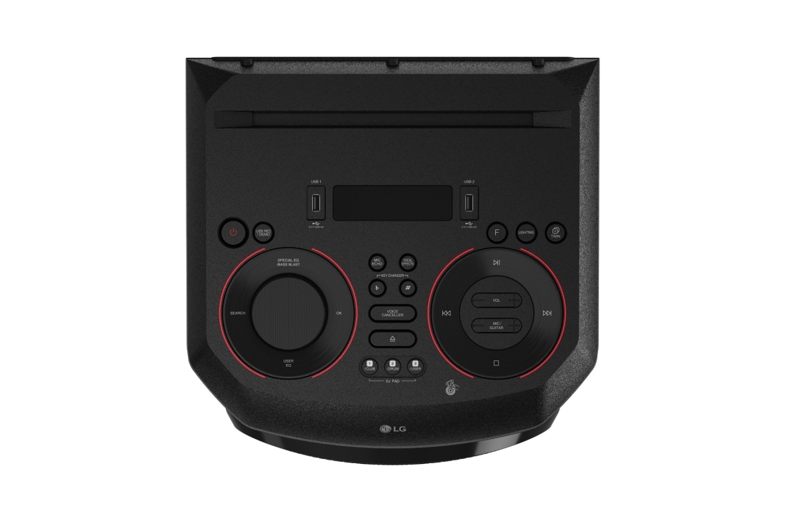 LG Аудиосистема XBOOM LG ON77DK | Cинхронизация звука с ТВ | Караоке, LG XBOOM ON77DK фото 13 вид сверху, ON77DK, thumbnail 13