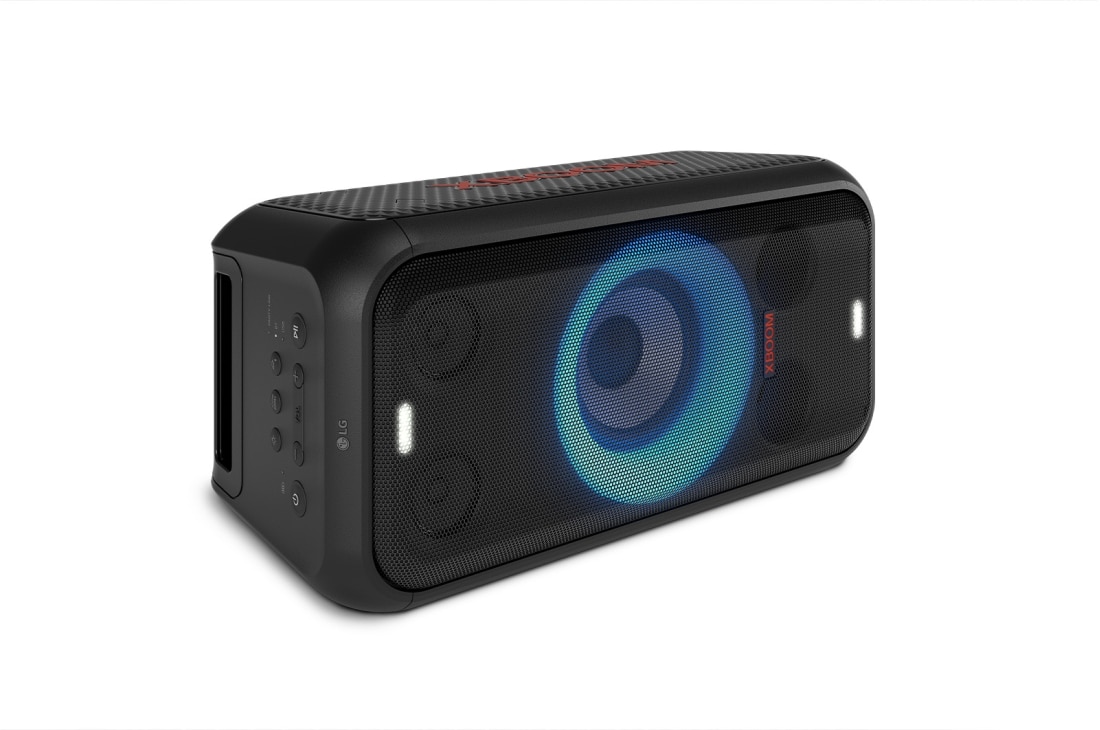 LG XBOOM  XL5T, Колонка лежит на полу. Все индикаторы включены., XL5T, thumbnail 6