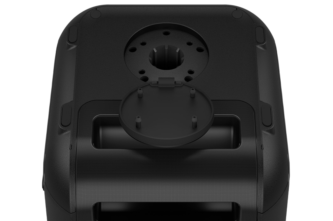 LG XBOOM  XL5T, Крупный план нижней части, показано крепление для подставки колонки., XL5T, thumbnail 11