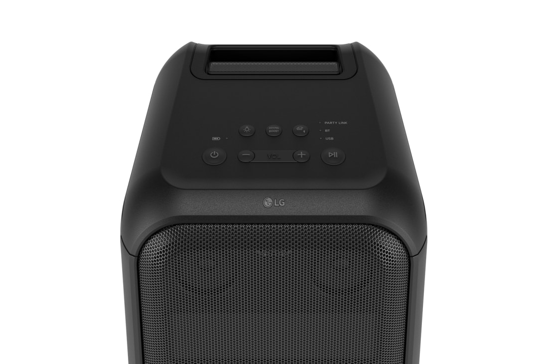LG XBOOM  XL7T, Вид сверху под углом 45 градусов. Показаны кнопки и логотип LG., XL7T, thumbnail 9